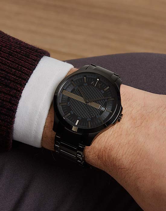 Armani Exchange Armani Exchange Hampton AX2104  - задняя крышка сталь металл корпуса, италия часы