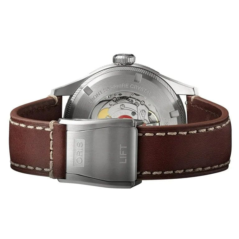 Oris Oris Propilot Big Crown Propilot Big Day Date 01 752 7760 4065-07 5 22 07LC, propilot швейцария мужские часы на браслете кожаный боковой вид