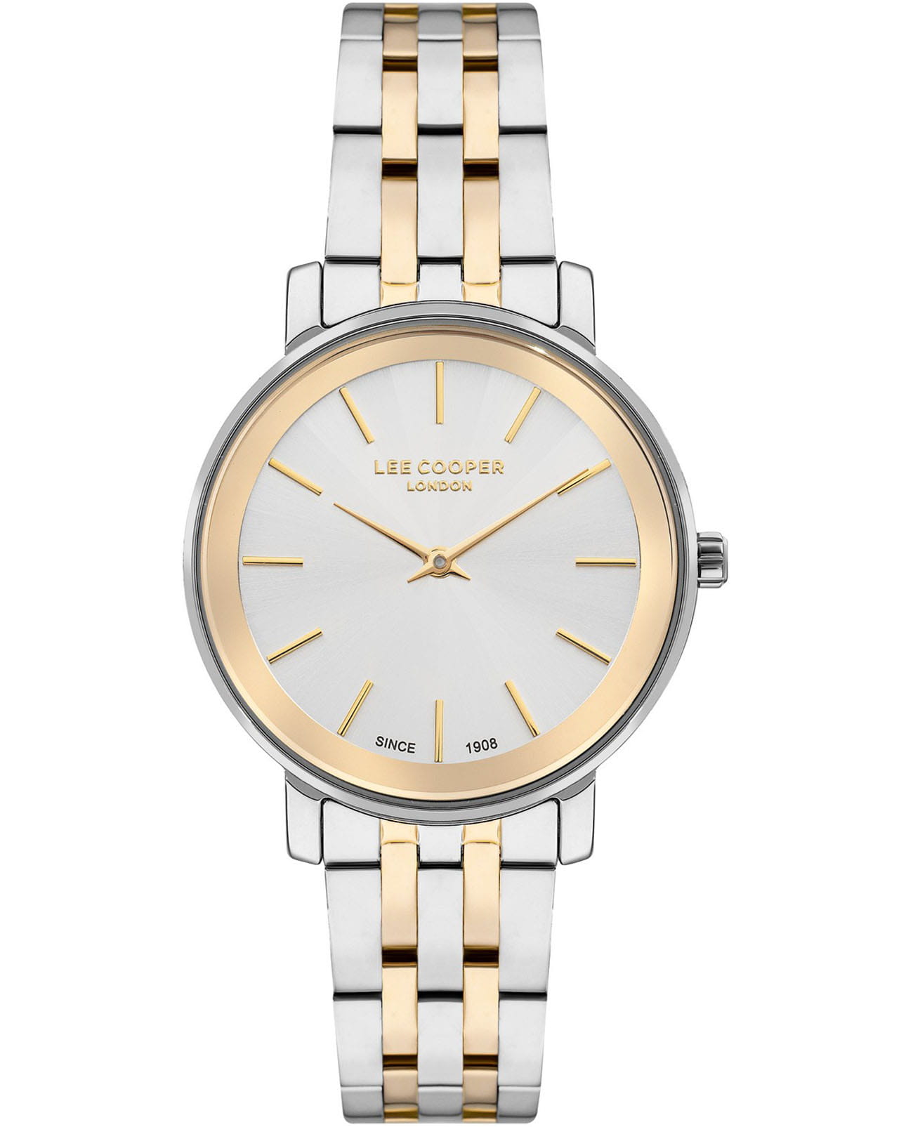 Lee Cooper Lee Cooper LC07684.270  LC07684.270 кварцевые женские часы серебристый циферблат, браслет нержавеющая сталь с ip-покрытием — вид спереди