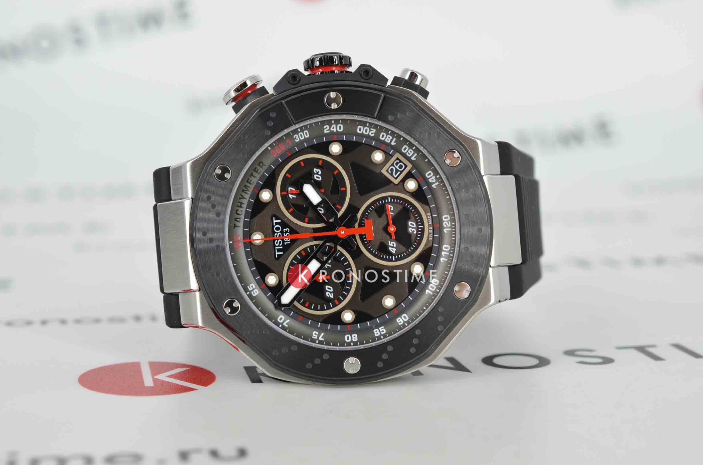 Tissot Tissot T-Race MotoGP Quartz Chronograph (2025) T141.417.27.081.00, t-sport швейцария мужские часы на браслете каучук боковой вид