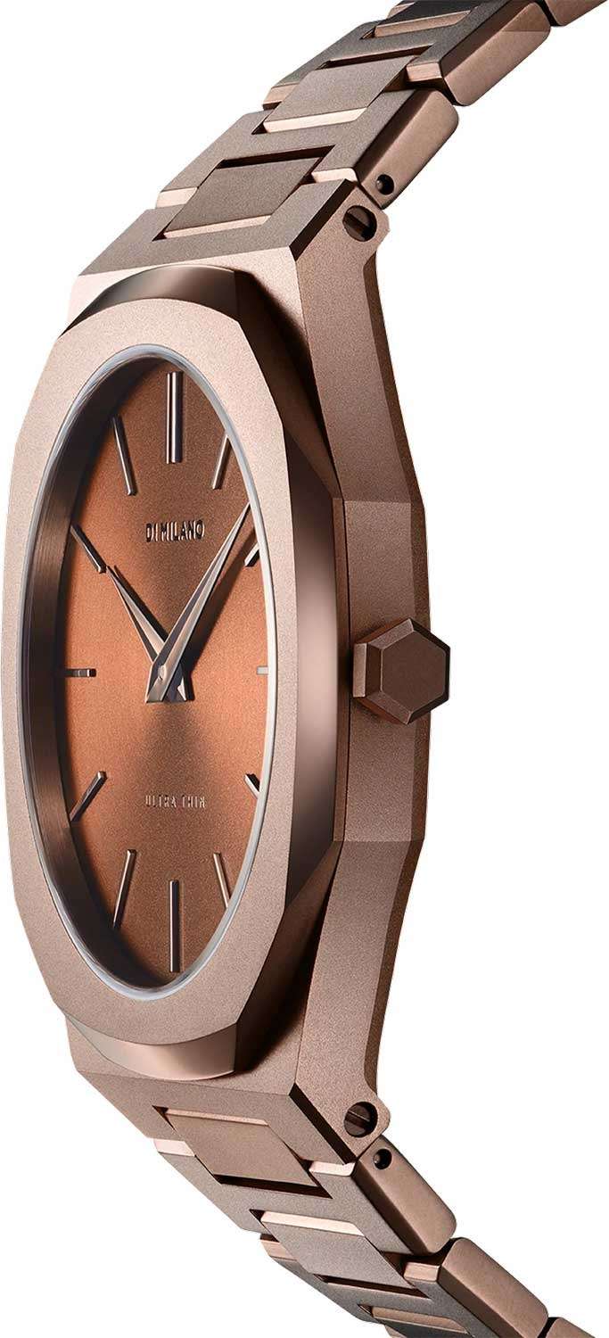D1 Milano D1 Milano Ultra Thin UTBJ10,  италия мужские часы на браслете нержавеющая сталь с pvd-покрытием боковой вид