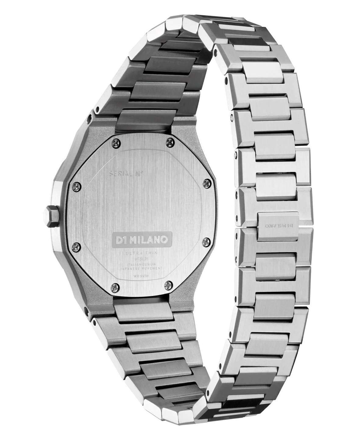 D1 Milano D1 Milano Ultra Thin UTBL35  — детали корпуса и нержавеющая сталь