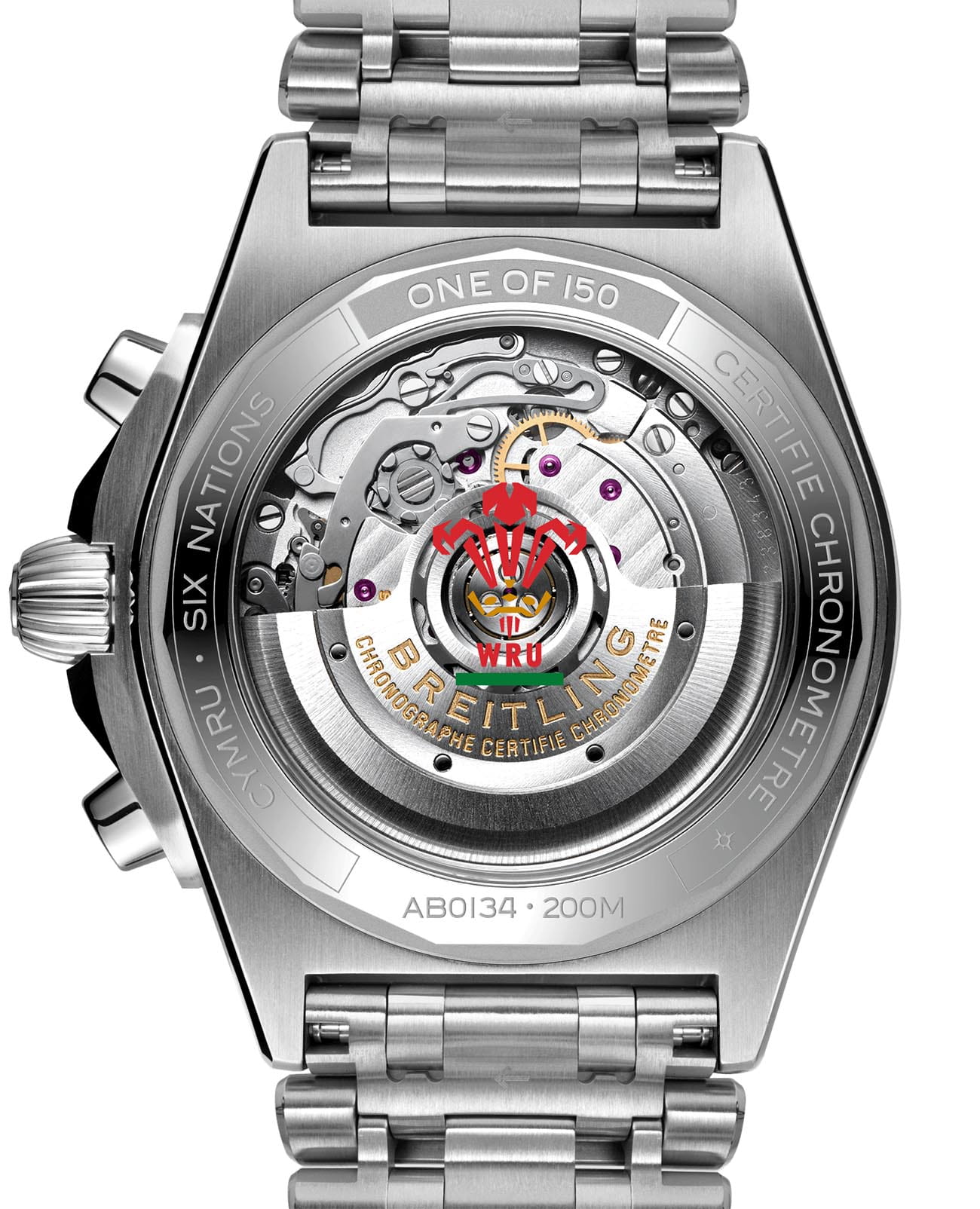 Оригинальные часы Breitling Breitling Chronomat B01 42 Six Nations Wales AB0134A61K1A1 механические калибр механизма мануфактурный механизм breitling caliber b01 общий вид