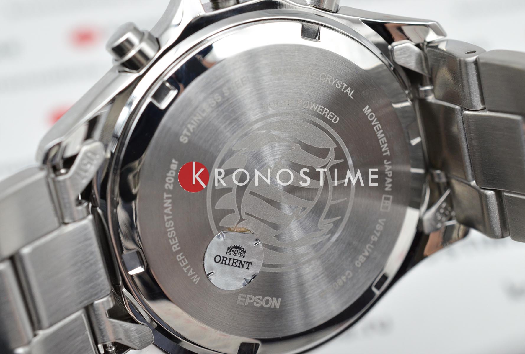 Orient Orient Chronograph RA-TX0206L (RN-TX0206L)  - задняя крышка сталь металл корпуса, япония часы