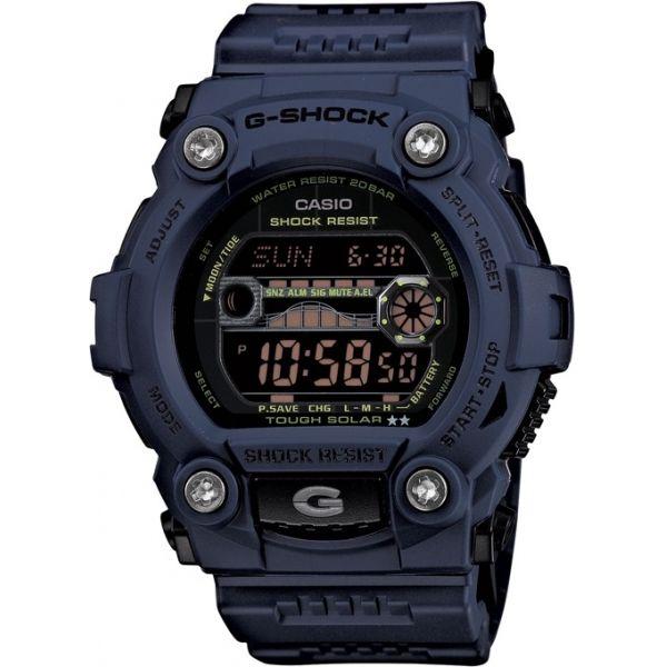 Casio Casio G-Shock GW-7900NV-2E  GW-7900NV-2E электронные мужские часы черный циферблат, браслет  — вид спереди