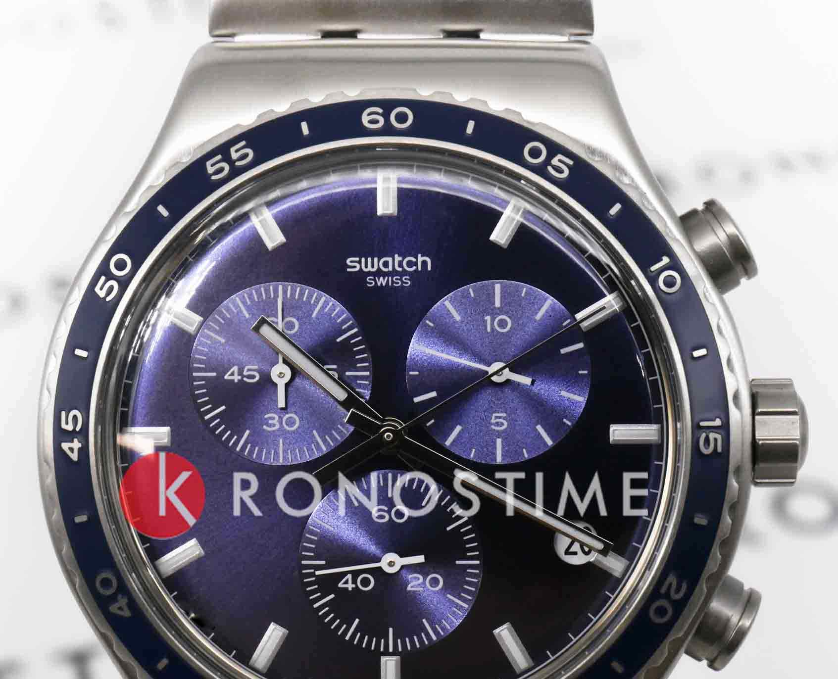 Swatch Swatch I New Chrono YVS496G, gent швейцария женские часы на браслете нержавеющая сталь боковой вид