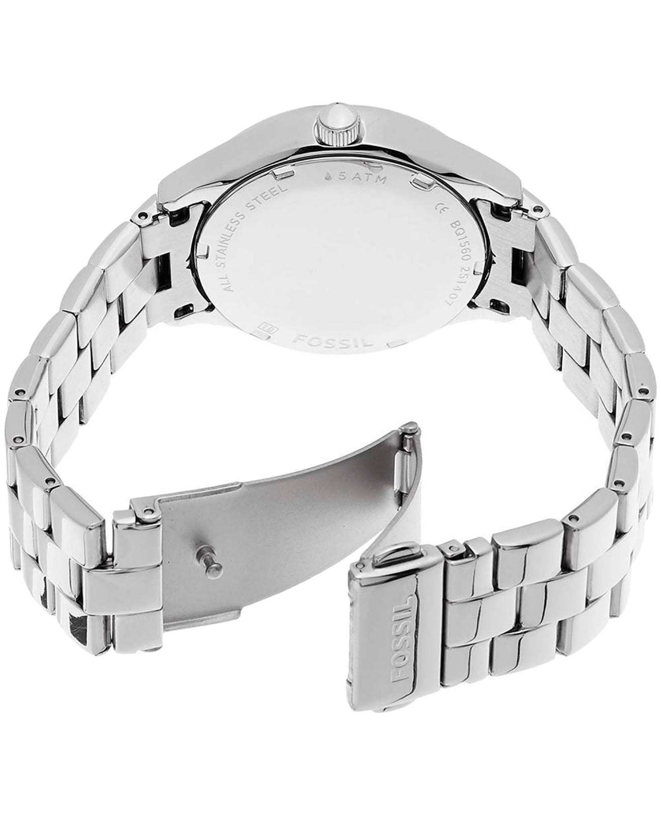 Fossil Fossil Carlie  BQ1560,  сша женские часы на браслете нержавеющая сталь боковой вид