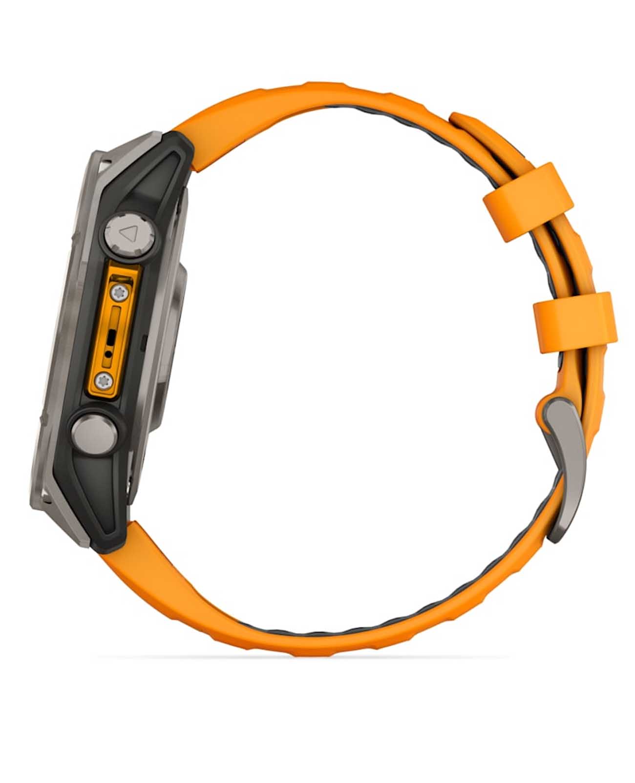 Garmin Garmin Fenix 8 47mm Amoled Sapphire Titanium Orange 010-02904-11 электронные часы с аксессуарами мужские часы модель 010-02904-11