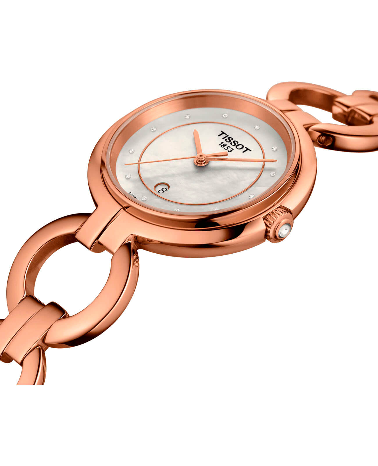 Tissot Tissot Flamingo T094.210.33.116.01 женские часы перламутровый циферблат на запястье