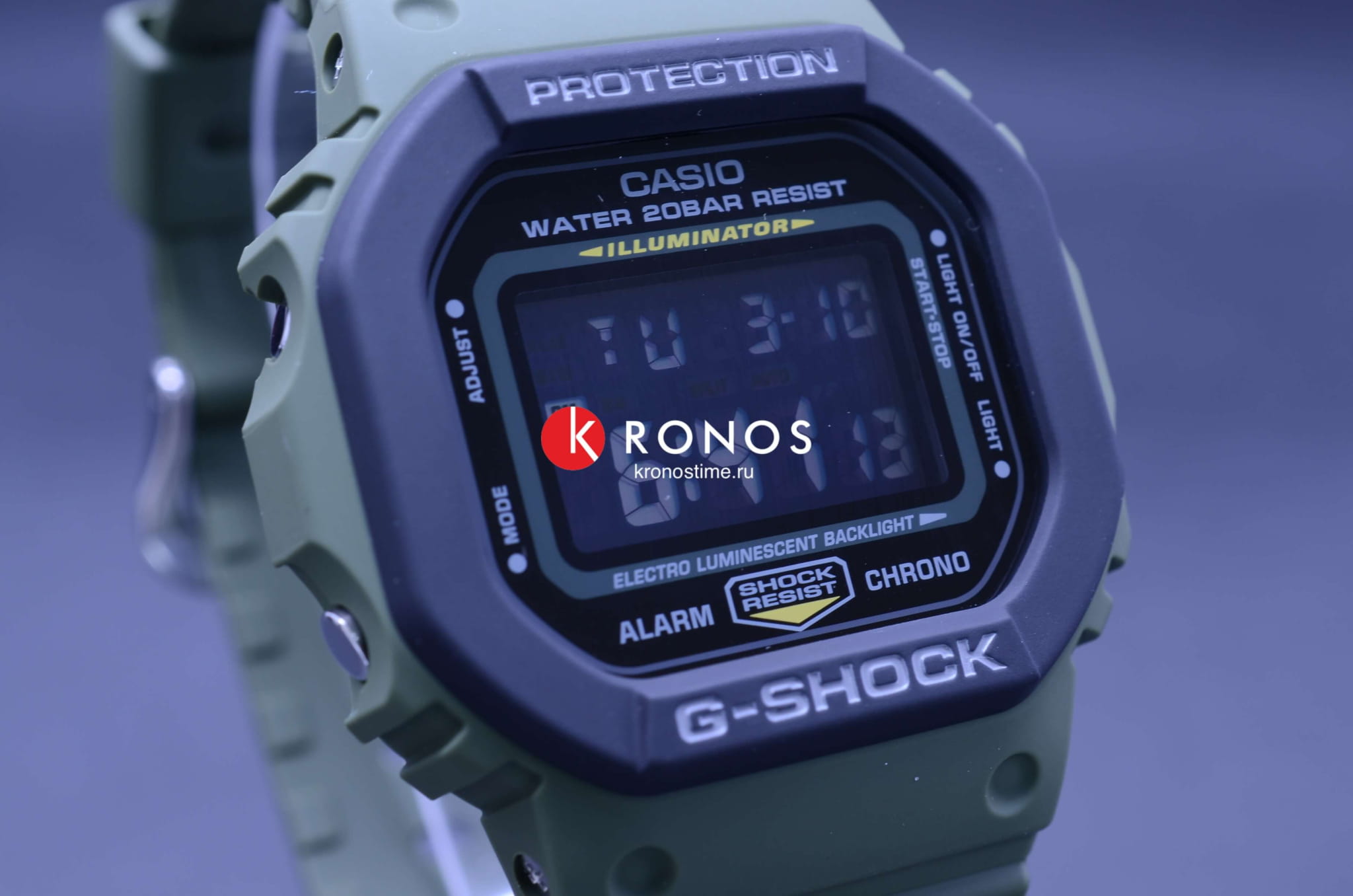 Casio Casio G-Shock DW-5610SU-3DR (DW-5610SU-3E) g-shock с зеленый ремешком
