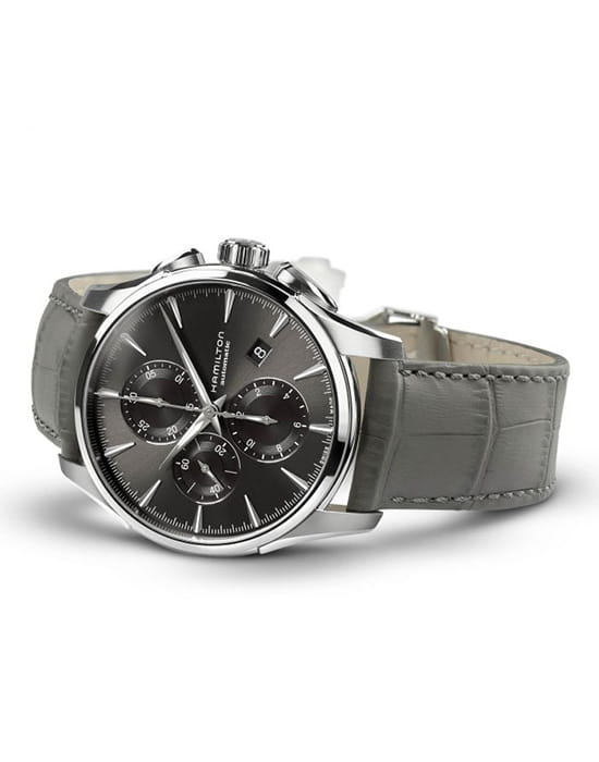 Hamilton Hamilton Jazzmaster Auto Chrono H32586881 мужские часы серый циферблат на запястье