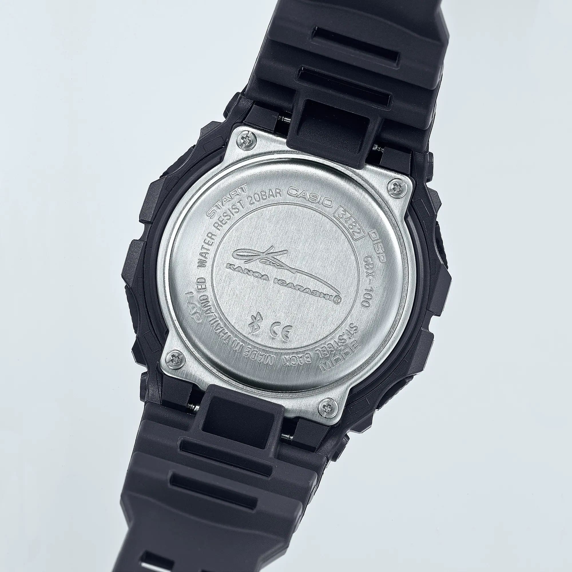 Casio Casio G-Shock GBX-100KI-1E, g-shock япония мужские часы на браслете полимер боковой вид