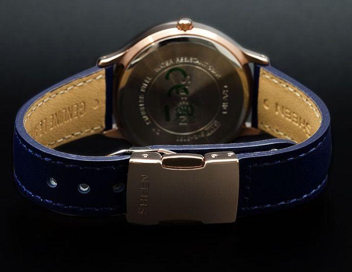 Casio Casio Sheen SHE-3030GL-2A, sheen япония женские часы на браслете кожа + текстиль боковой вид