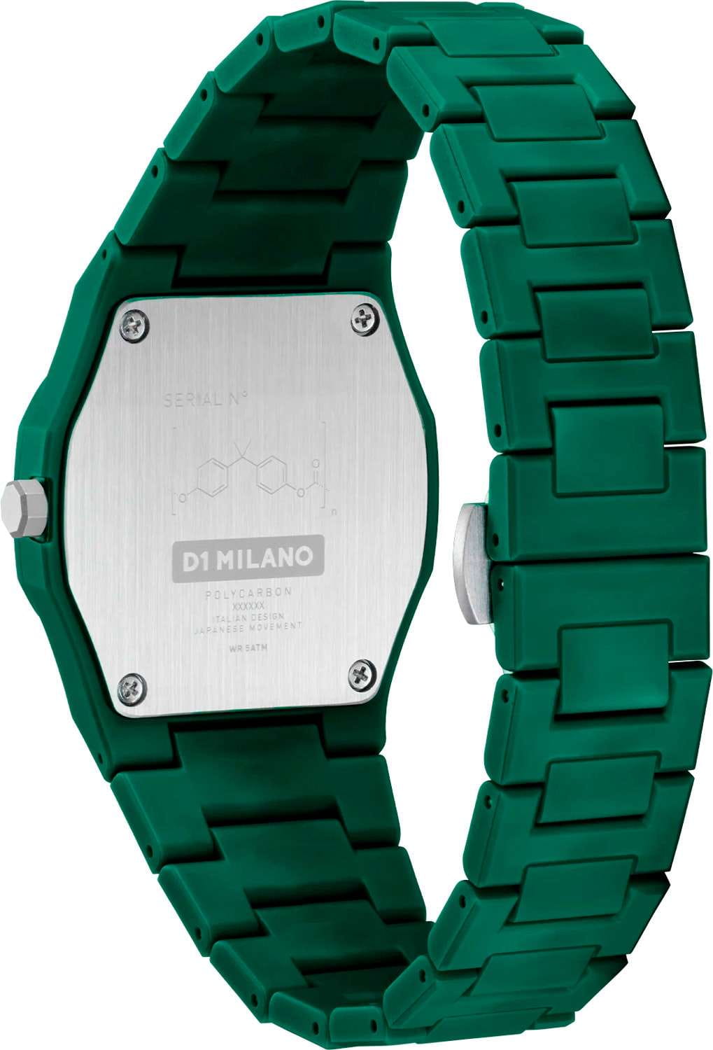D1 Milano D1 Milano Polycarbon PCBU10,  италия мужские часы на браслете пластик боковой вид
