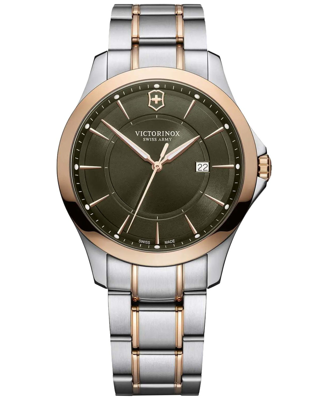 Victorinox Victorinox ALLIANCE 241913  241913 кварцевые мужские часы синий циферблат, браслет нержавеющая сталь 316l — вид спереди