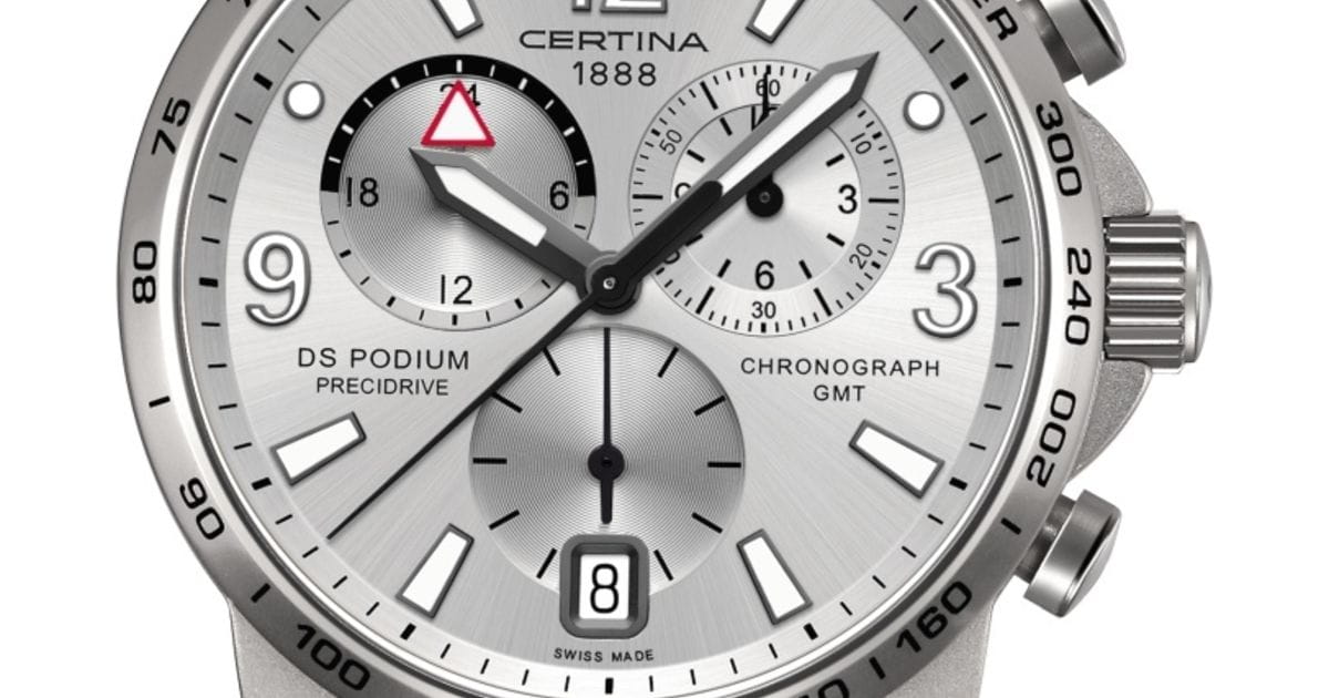 Certina Certina DS Podium Chronograph GMT Aluminium C001.639.97.037.00 , наручные мужские часы фото под углом