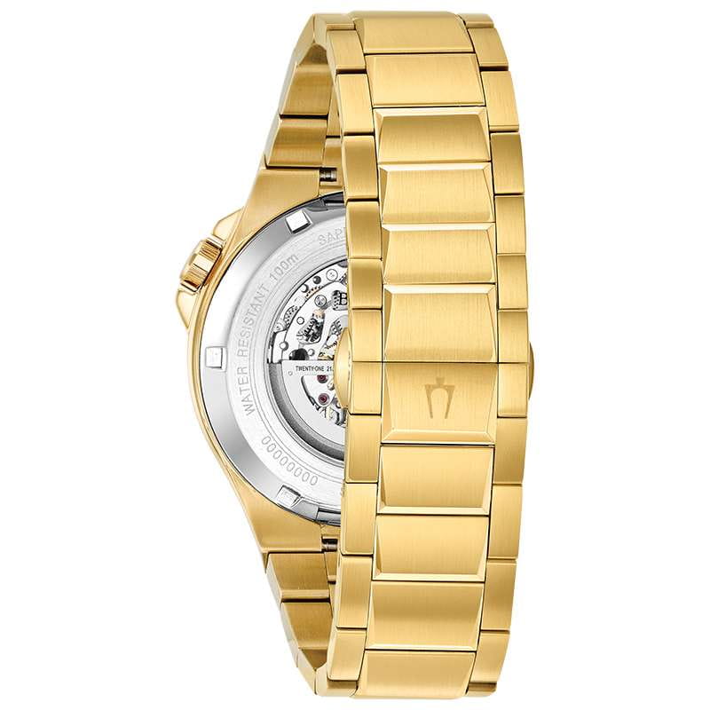 Bulova Bulova Maquina 98A178,  сша мужские часы на браслете нержавеющая сталь с ip-покрытием боковой вид