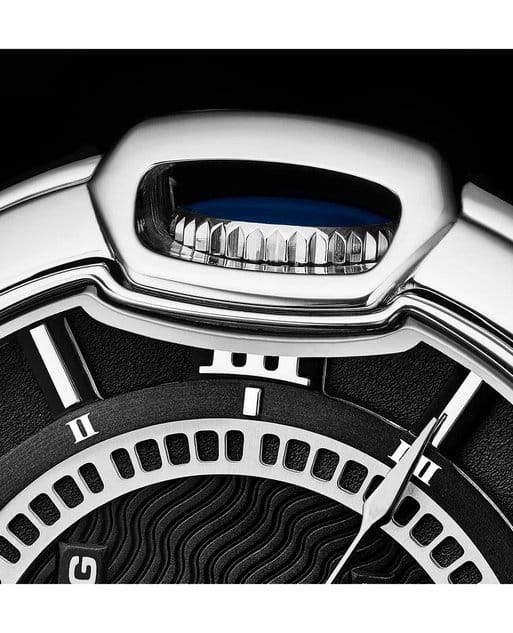 Stuhrling Stuhrling Heritage Depthmaster 1001.03 механические мужские часы часы крупный план черный циферблата