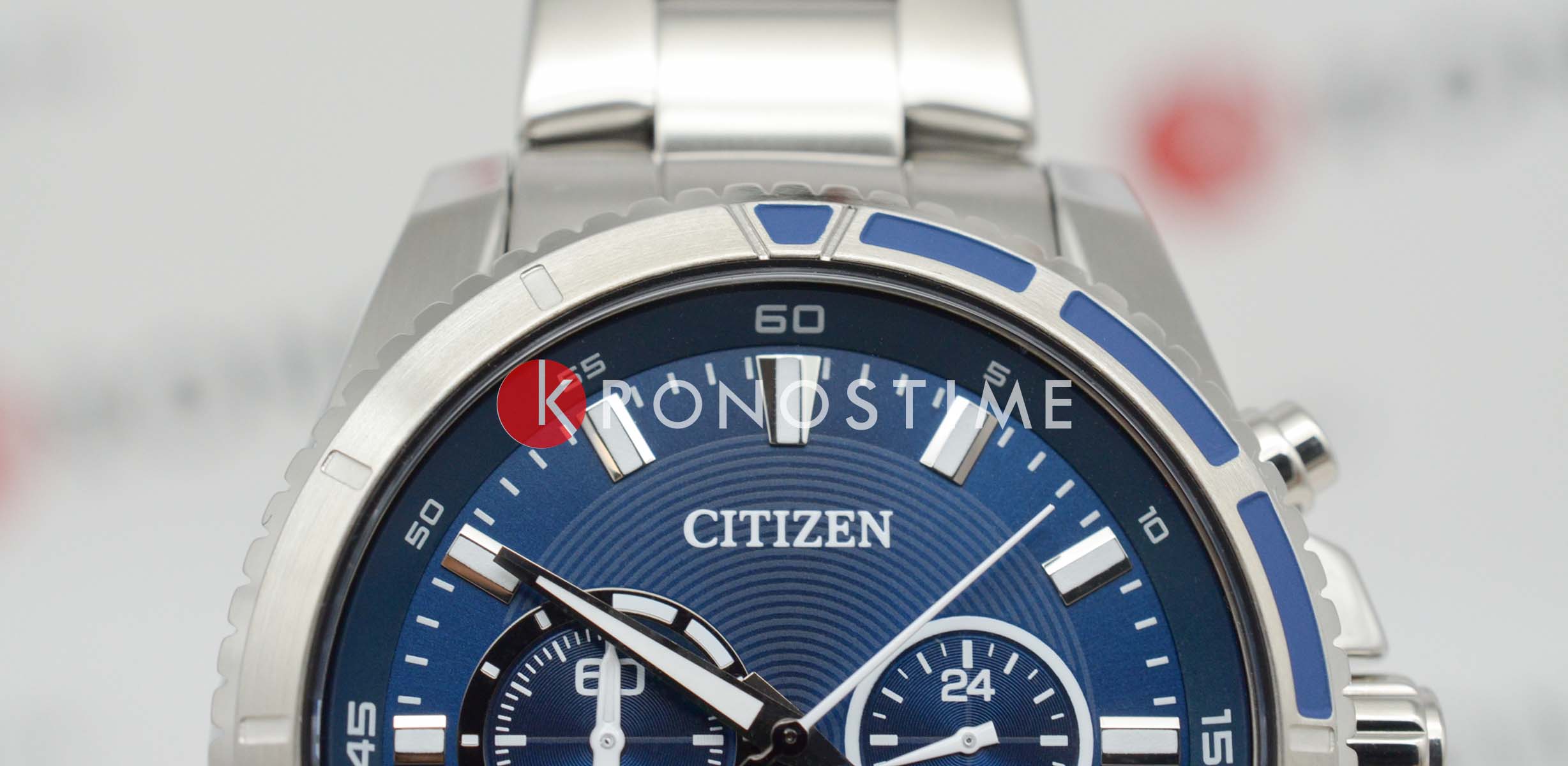 Citizen Citizen Chronograph AN8201-57L  — детали корпуса и нержавеющая сталь