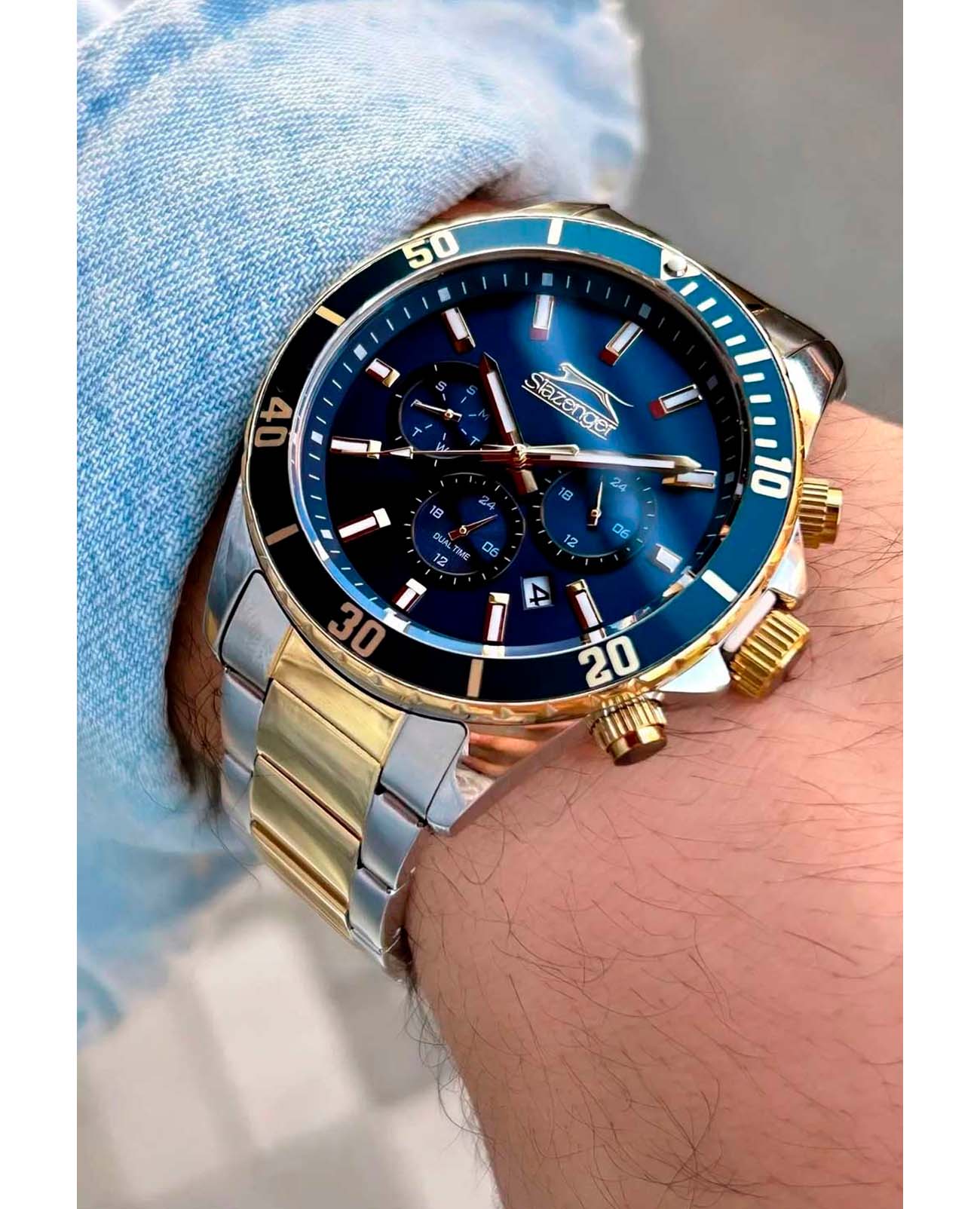 Slazenger Slazenger Multifunction SL.09.2091.2.02 , наручные мужские часы фото под углом