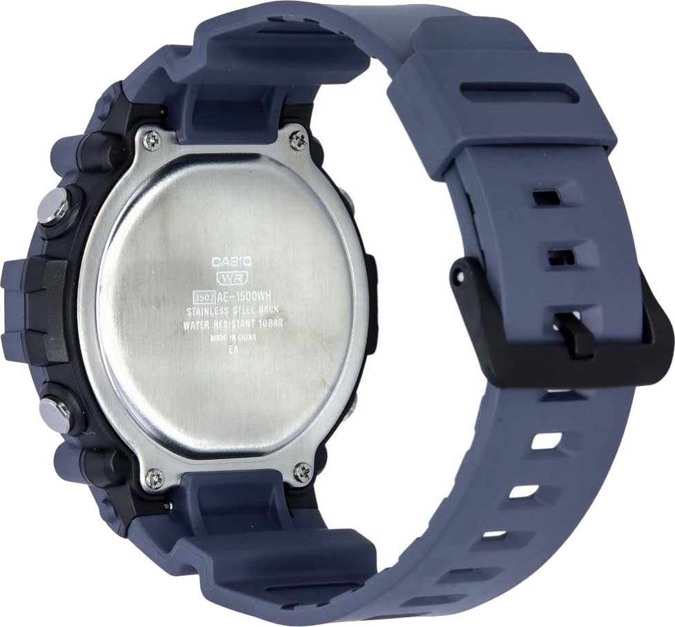 Casio Casio Collection AE-1500WH-2A, illuminator япония мужские часы на браслете пластик боковой вид