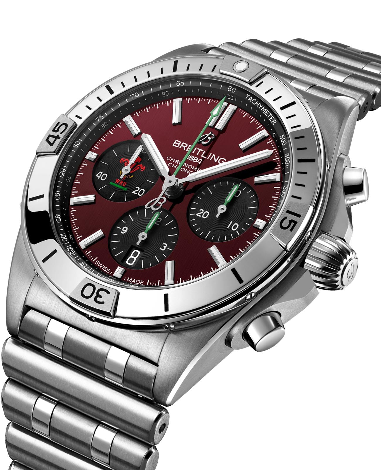 Breitling Breitling Chronomat B01 42 Six Nations Wales AB0134A61K1A1 , наручные мужские часы фото под углом