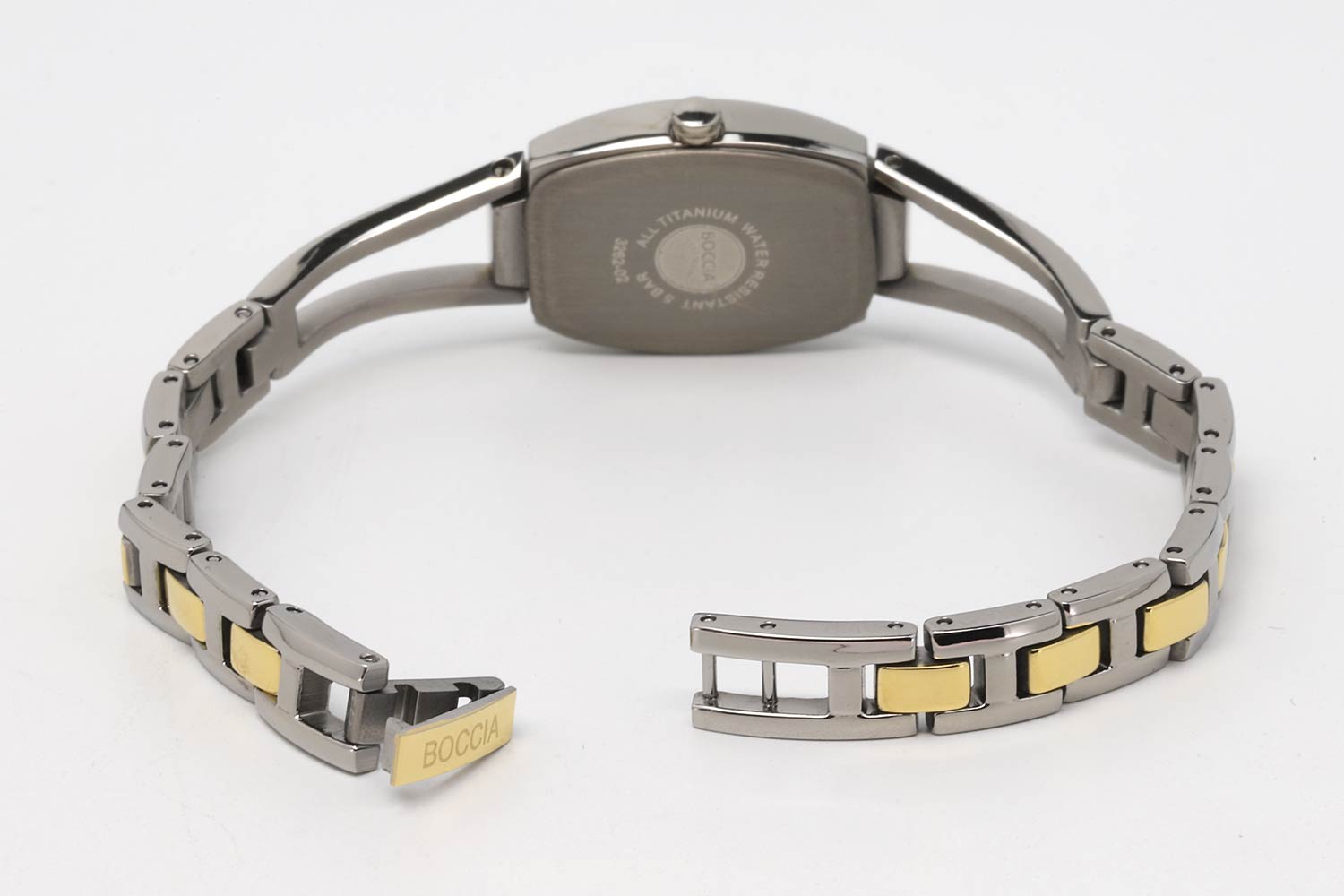 Boccia Titanium Boccia Titanium Barrel 3262-02  - задняя крышка титан корпуса, германия часы