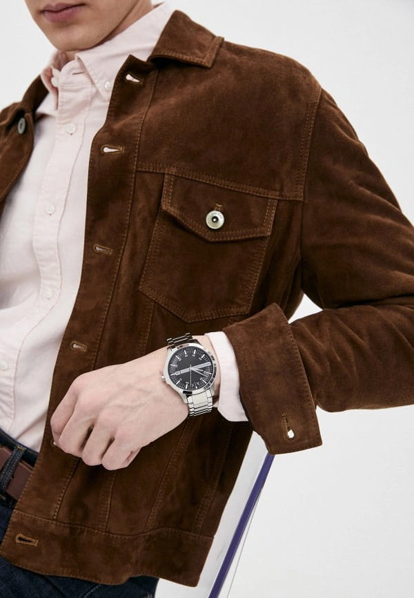 Armani Exchange Armani Exchange Hampton AX2103 кварцевые часы с аксессуарами мужские часы модель AX2103