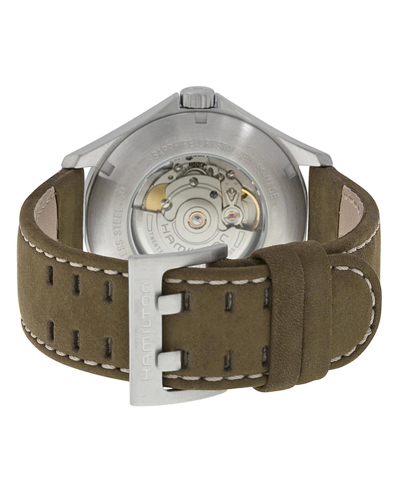 Hamilton Hamilton Khaki Aviation Auto H76665835, khaki aviation швейцария мужские часы на браслете кожаный боковой вид