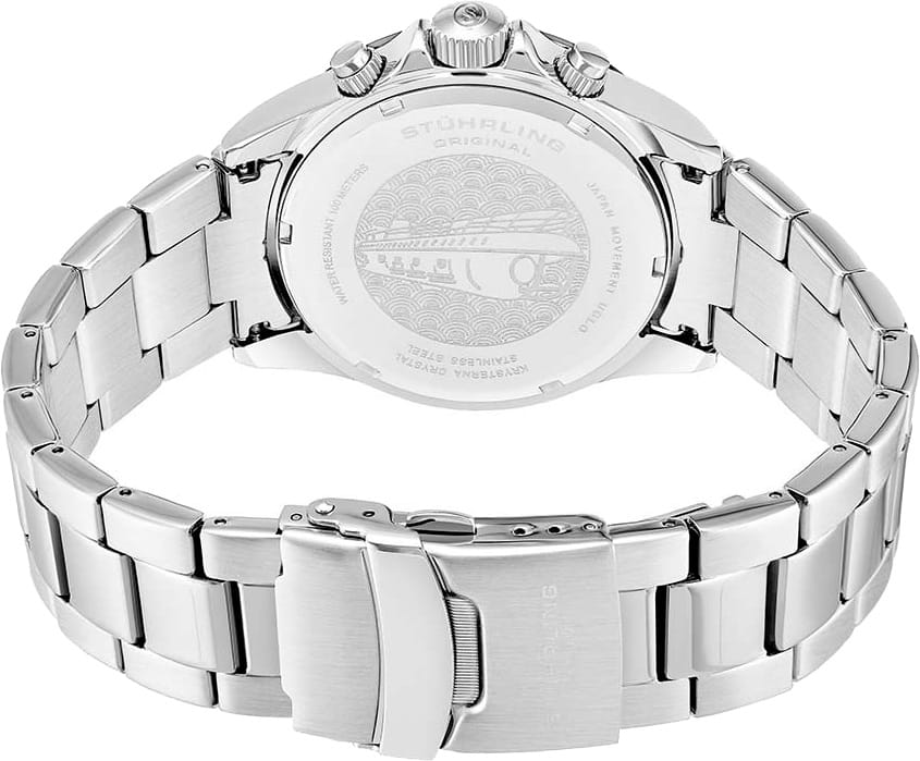 Stuhrling Stuhrling Monaco 3960.9,  сша мужские часы на браслете нержавеющая сталь боковой вид