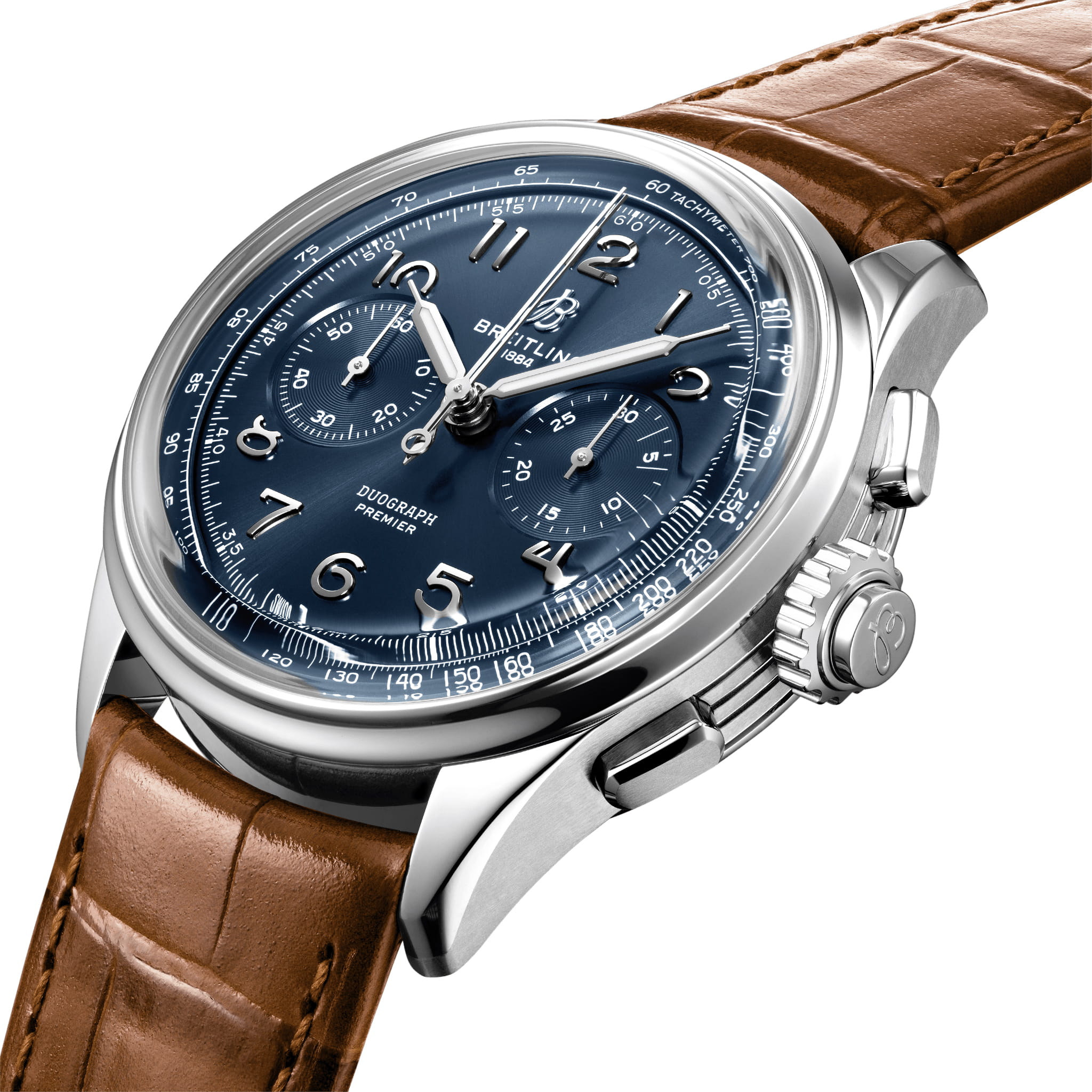 Breitling Breitling Premier B15 Duograph 42 AB1510171C1P1 , наручные мужские часы фото под углом