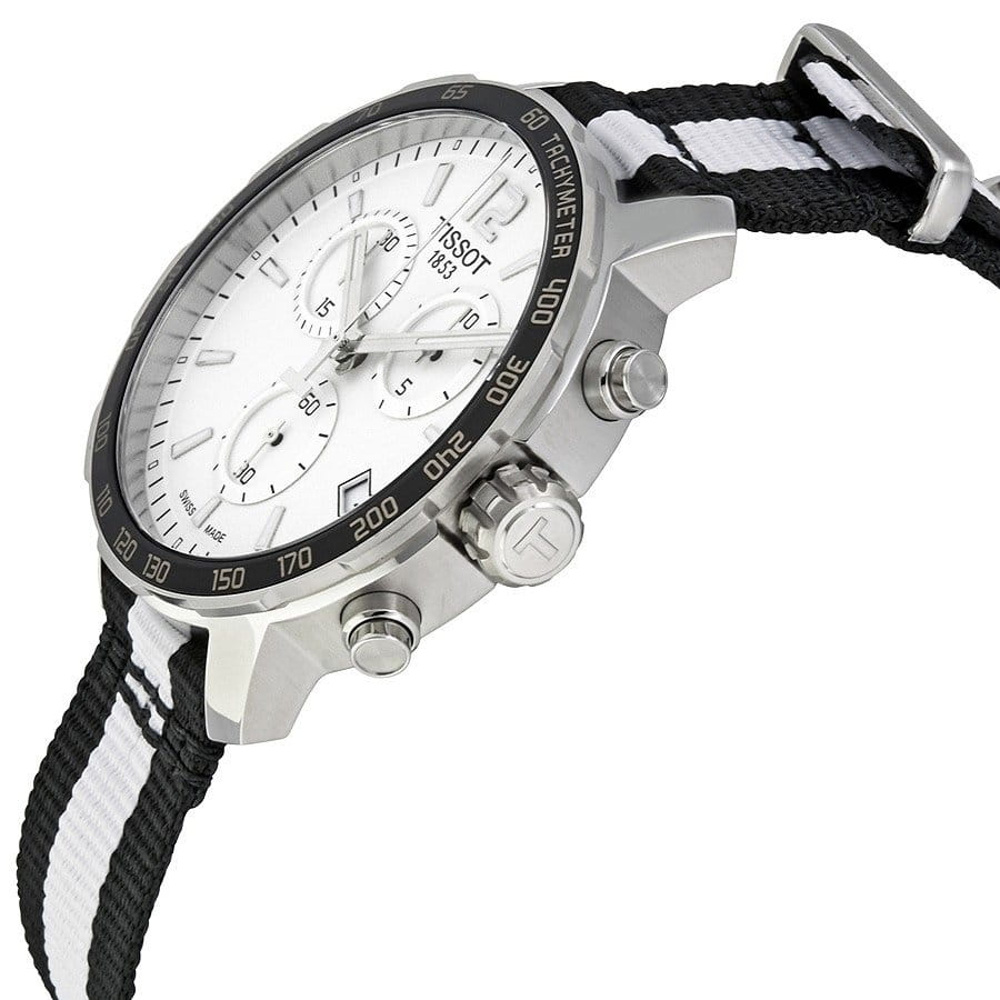 Tissot Tissot Quickster Chronograph NBA Brooklyn Nets T095.417.17.037.11 Quickster, наручные мужские часы фото под углом