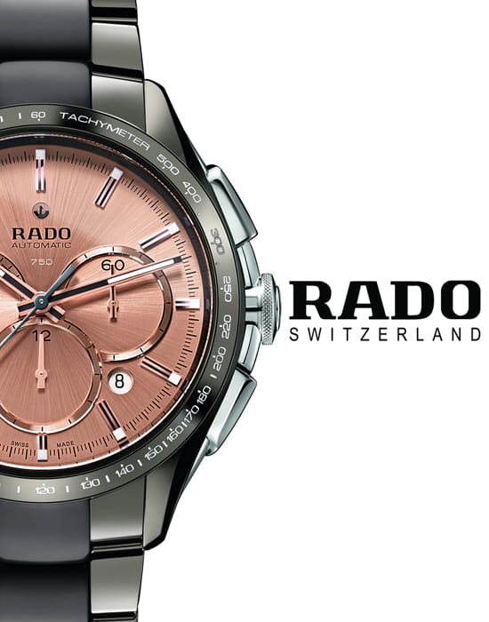 Rado Rado HyperChrome Automatic Chronograph R32120698 , наручные мужские часы фото под углом