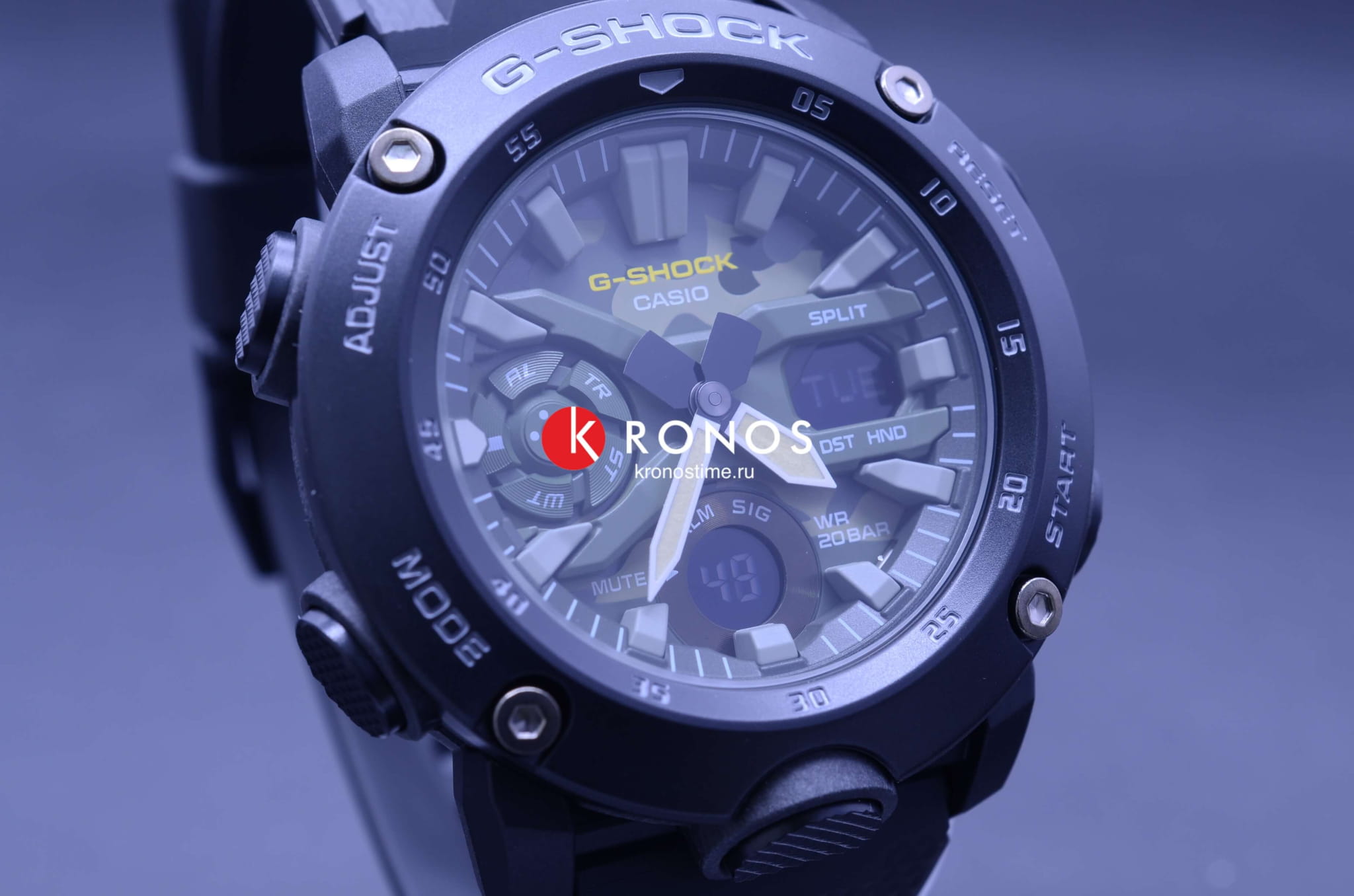 Casio GA-2000SU-1A мужские часы застежка крупным планом
