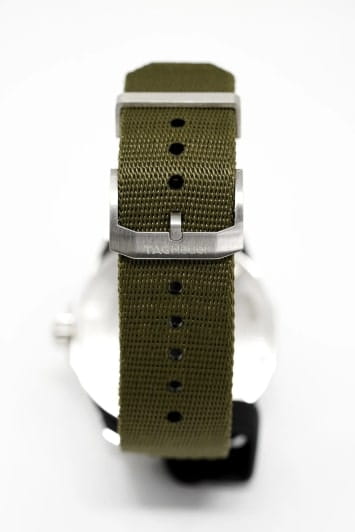 TAG Heuer TAG Heuer Aquaracer WAY101E.FC8222, aquaracer швейцария мужские часы на браслете тканевый боковой вид