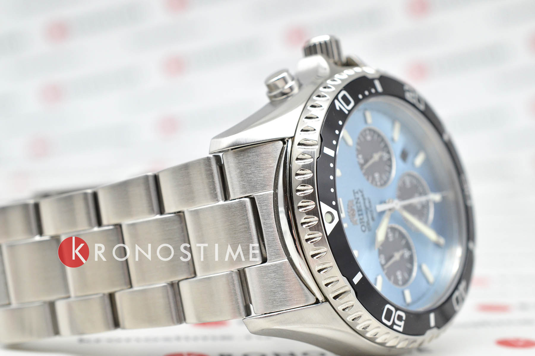 Orient Orient Chronograph RA-TX0206L (RN-TX0206L) мужские часы голубой циферблат на запястье