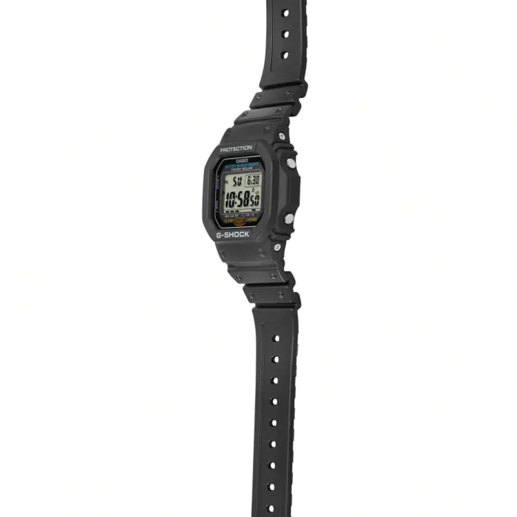 Casio Casio G-Shock G-5600UE-1DR (G-5600UE-1) электронные мужские часы часы крупный план черный циферблата