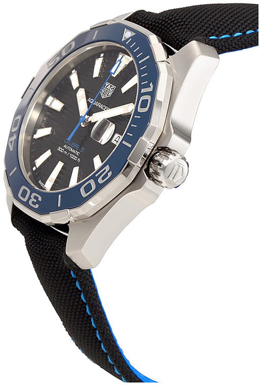 TAG Heuer TAG Heuer Aquaracer WAY201C.FC6395, aquaracer швейцария мужские часы на браслете тканевый боковой вид