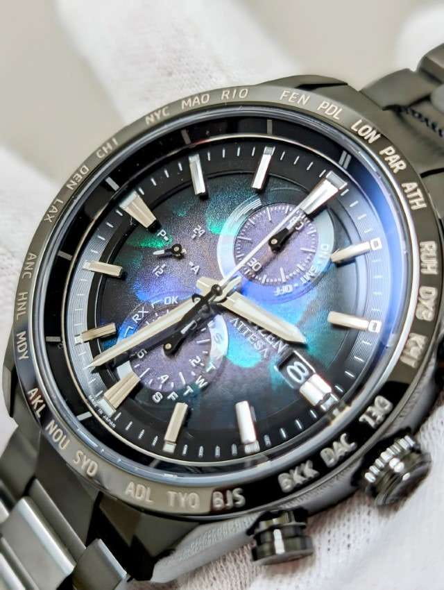 Оригинальные часы Citizen Citizen Attesa AT8286-65E кварцевые калибр механизма  общий вид