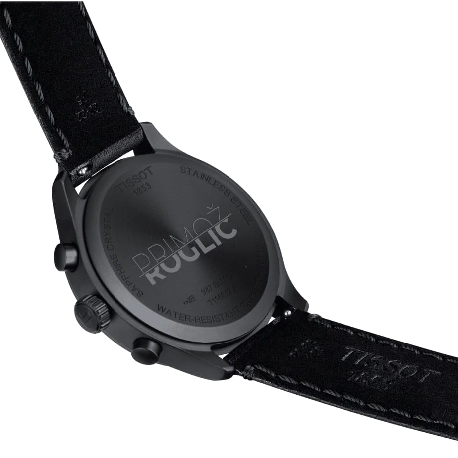 Tissot Tissot Chrono XL Special Editon Roglic T116.617.36.052.04 кварцевые мужские часы часы крупный план черный циферблата