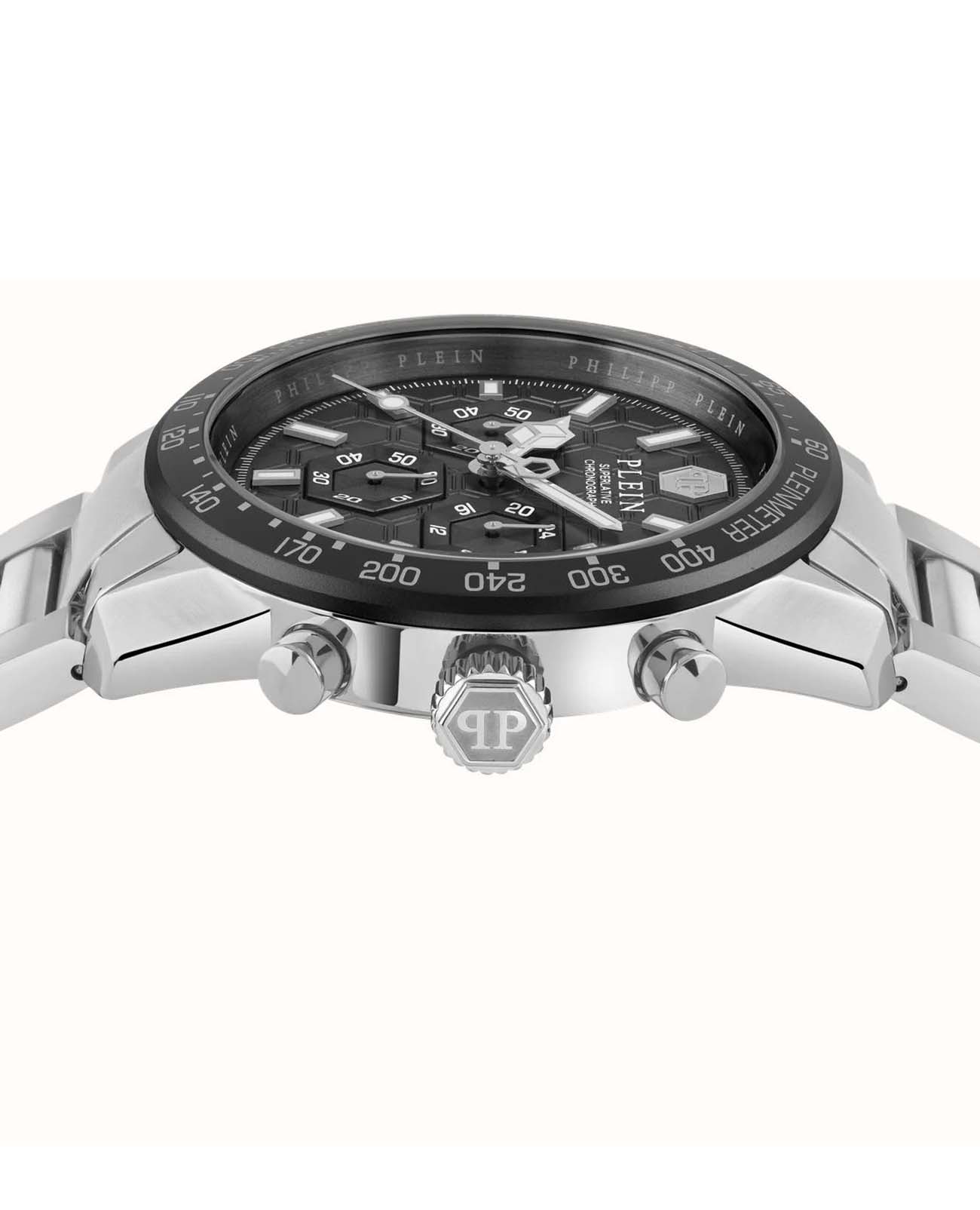 Philipp Plein Philipp Plein Gents Hyper-Sport Pleinmeter PWPYA0424,  германия мужские часы на браслете нержавеющая сталь боковой вид