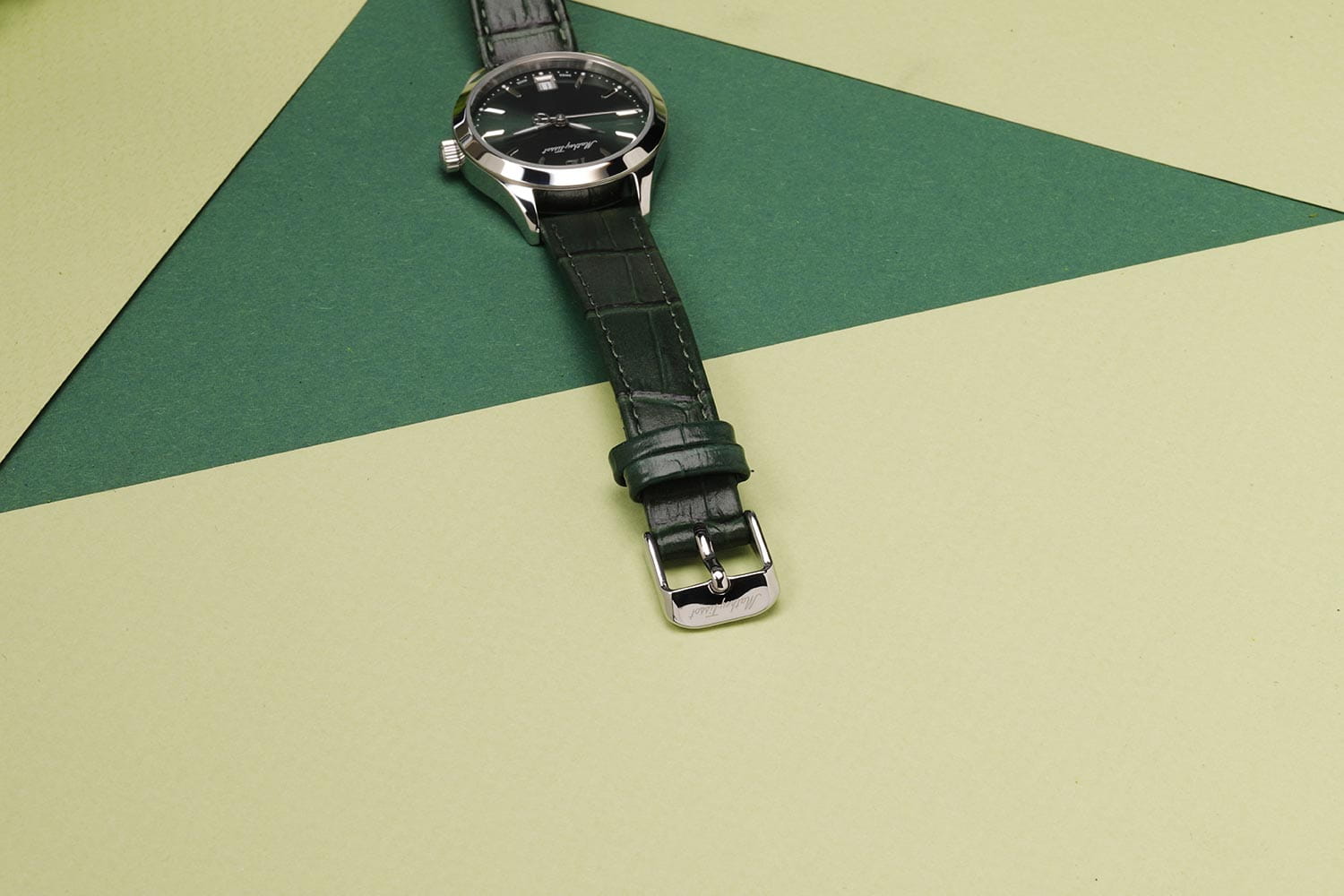 Mathey-Tissot Mathey-Tissot Urban D411AV кварцевые женские часы часы крупный план зеленый циферблата