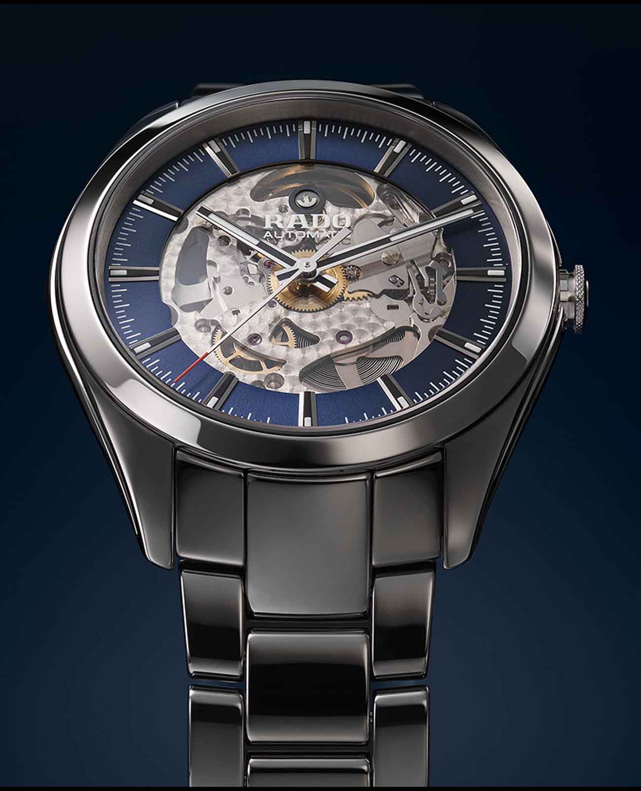 Rado Rado Hyperchrome Automatic R32020202 мужские часы синий циферблат на запястье