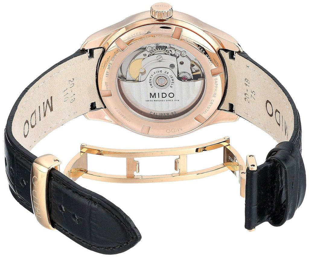 Mido Mido Belluna M024.407.36.031.09, belluna швейцария мужские часы на браслете кожаный боковой вид