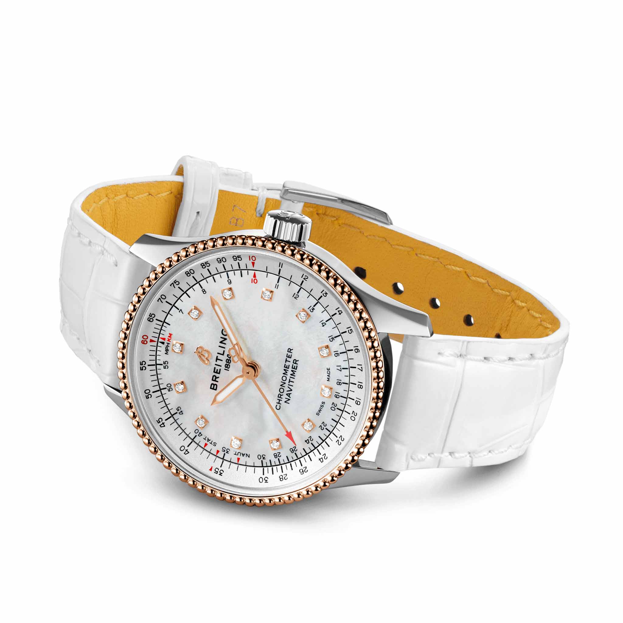 Breitling Breitling Navitimer Automatic 35 U17395211A1P4, navitimer швейцария женские часы на браслете кожаный боковой вид