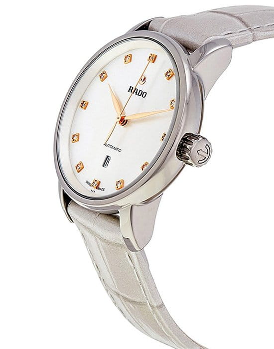 Rado Rado Diamaster Automatic Diamonds R14026935, diamaster швейцария женские часы на браслете кожаный боковой вид