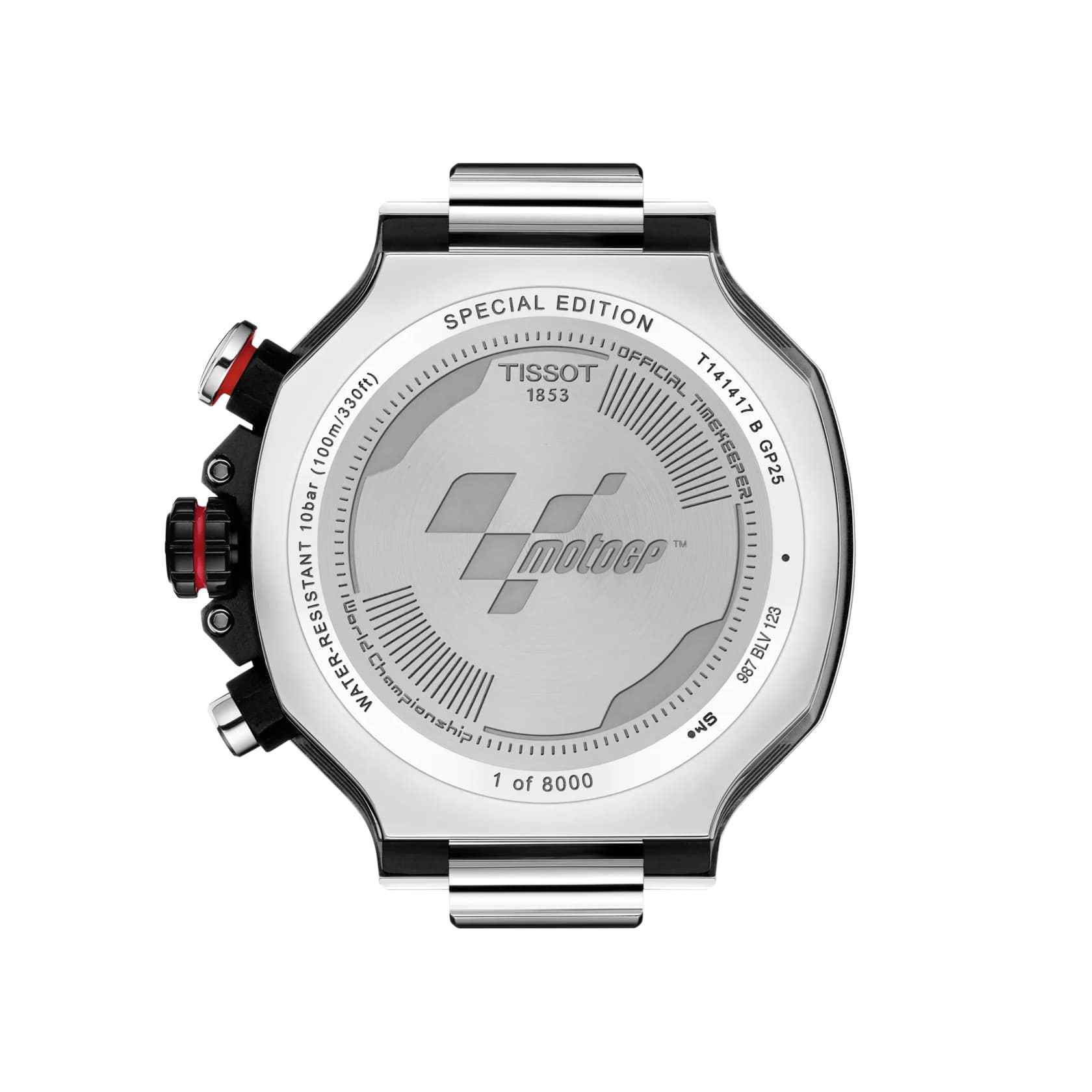 Tissot Tissot T-Race MotoGP Quartz Chronograph (2025) T141.417.27.081.00 T Race — детали корпуса и каучук