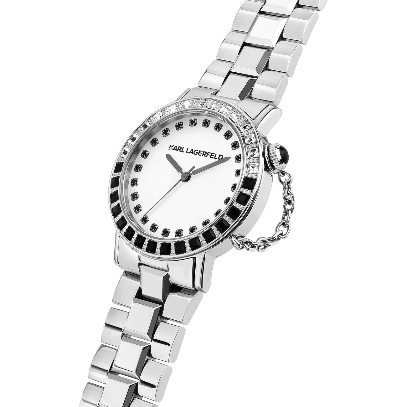 Karl Lagerfeld Karl Lagerfeld Crystals R0553100501 женские часы белый циферблат на запястье