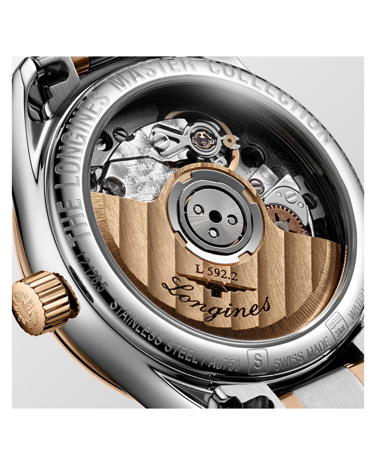 Оригинальные часы Longines Longines Master Collection L2.128.5.89.7 механические калибр механизма  общий вид