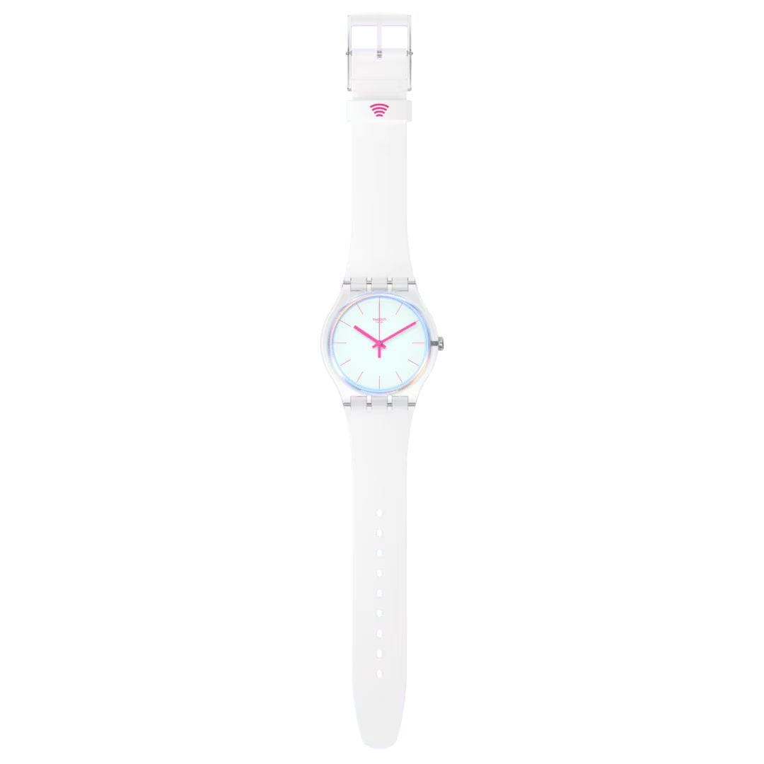 Swatch Swatch New Gent Biosourced Swatch Pay! SO29K116-5300, gent швейцария женские часы на браслете силикон боковой вид